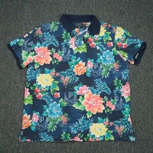 Polo Ralph Lauren Shirt Mens XL Classic Fit Floral Short Sleeve Colorful